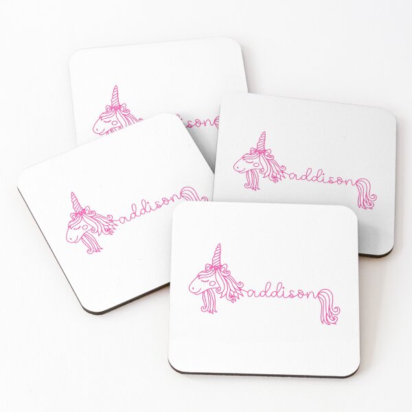 Item preview, Addison Unicorn Pink Girly Name designed and sold by JaneApril.
