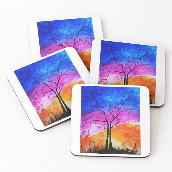 Item preview, Sunset with trees designed and sold by Preety Padhiyar.