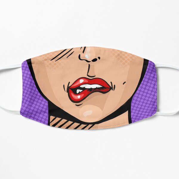 Pop Art Female Flat Mask