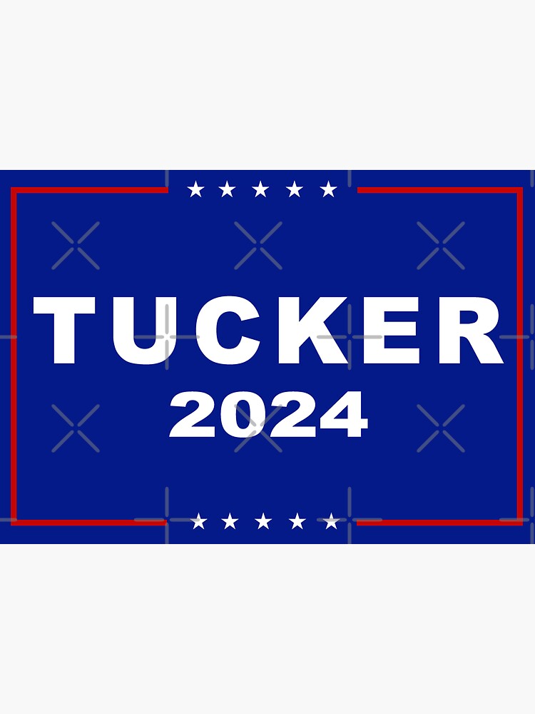 "TUCKER 2024" Sticker by popdesigner Redbubble