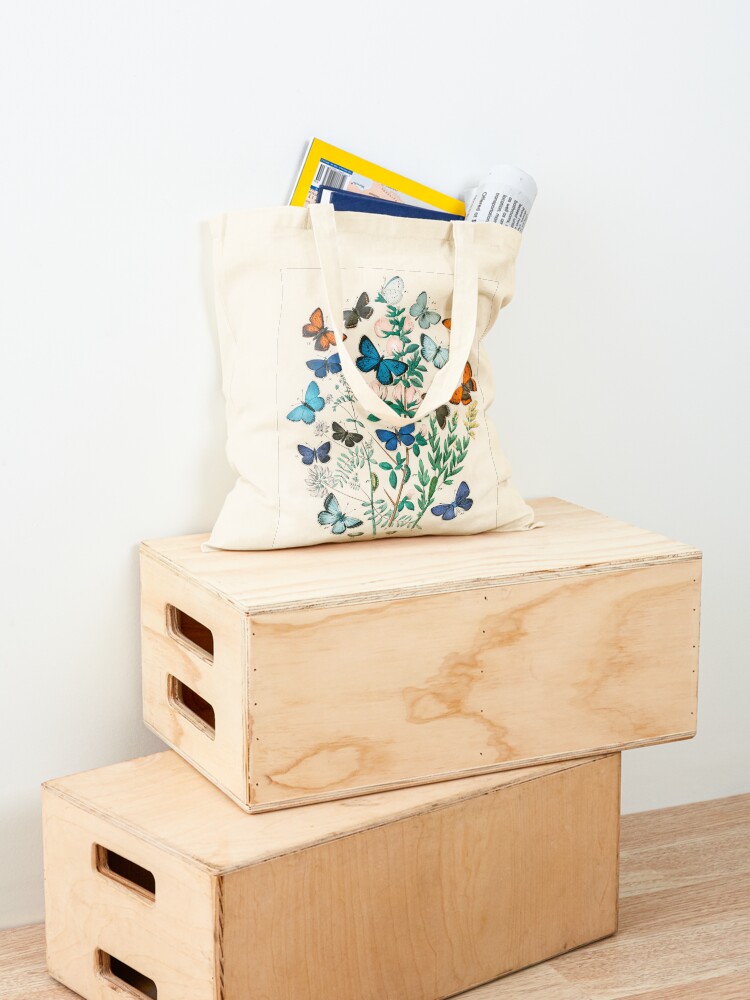 Alternate view of Butterflies, vintage illustrations Tote Bag