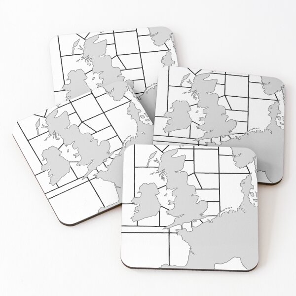 Item preview, Shipping Forecast UK Map - Grey designed and sold by thelittleforest.