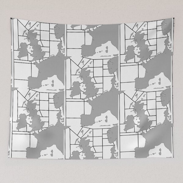 Item preview, Shipping Forecast UK Map - Grey designed and sold by thelittleforest.