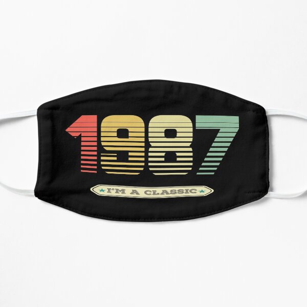 1987 im a classic 1987 vintage - 34th Flat Mask