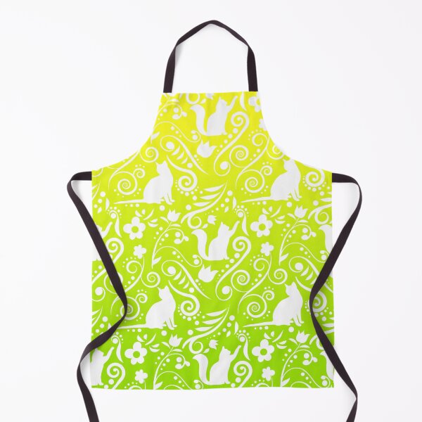Item preview, Cat and Flowers - Lemon & Lime (Citrus Lover Collection) designed and sold by CreativityRoams.
