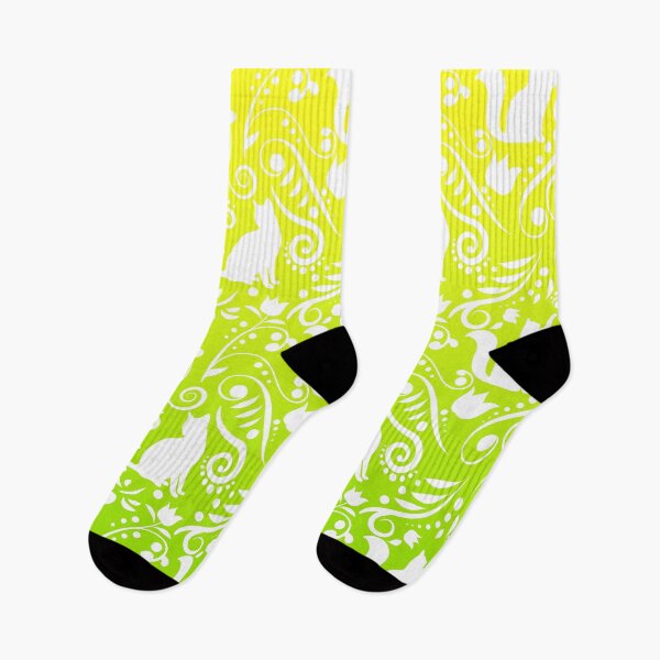 Item preview, Cat and Flowers - Lemon & Lime (Citrus Lover Collection) designed and sold by CreativityRoams.