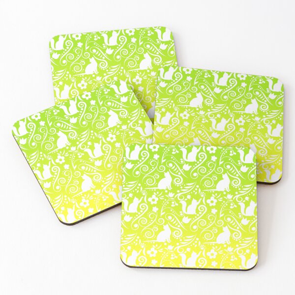 Item preview, Cat and Flowers - Lemon & Lime RS (Citrus Lover Collection) designed and sold by CreativityRoams.