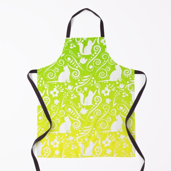Item preview, Cat and Flowers - Lemon & Lime RS (Citrus Lover Collection) designed and sold by CreativityRoams.