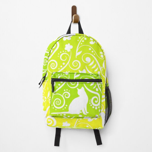 Item preview, Cat and Flowers - Lemon & Lime RS (Citrus Lover Collection) designed and sold by CreativityRoams.