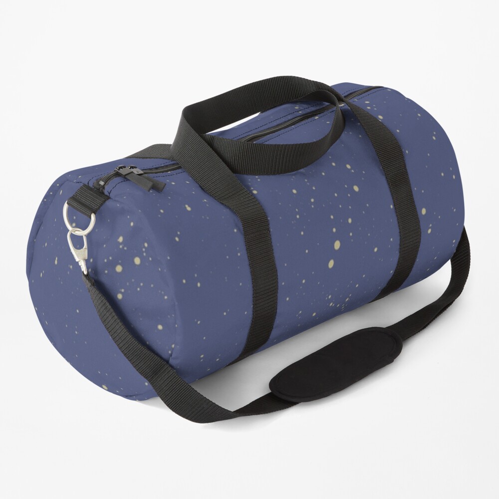 Navy Blazer and Gold Speckled Pattern Duffle Bag