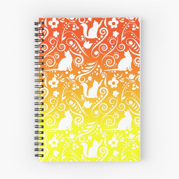 Item preview, Cat and Flowers - Lemon & Tangerine RS (Citrus Lover Collection) designed and sold by CreativityRoams.