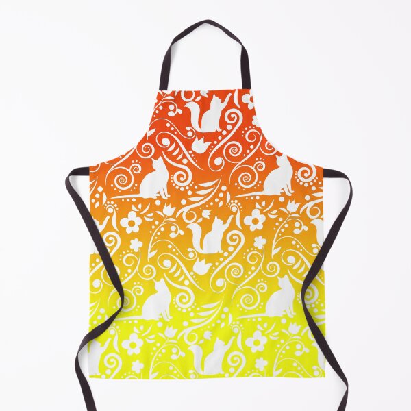 Item preview, Cat and Flowers - Lemon & Tangerine RS (Citrus Lover Collection) designed and sold by CreativityRoams.