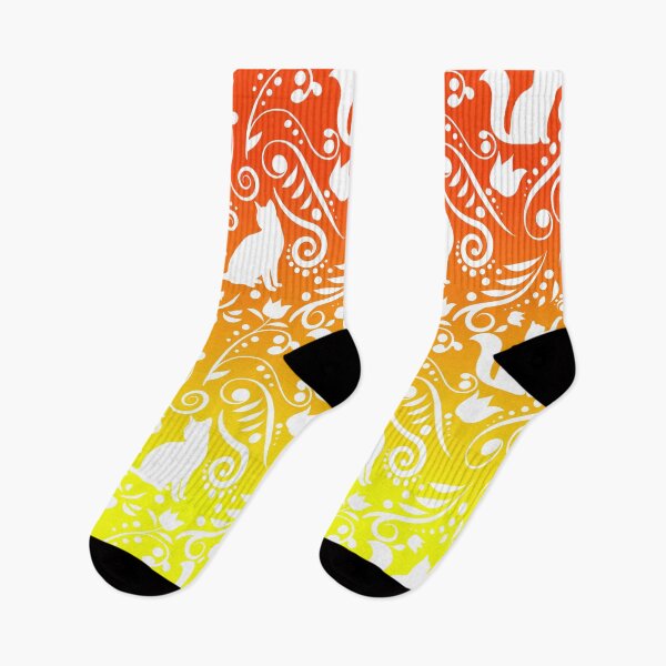 Item preview, Cat and Flowers - Lemon & Tangerine RS (Citrus Lover Collection) designed and sold by CreativityRoams.