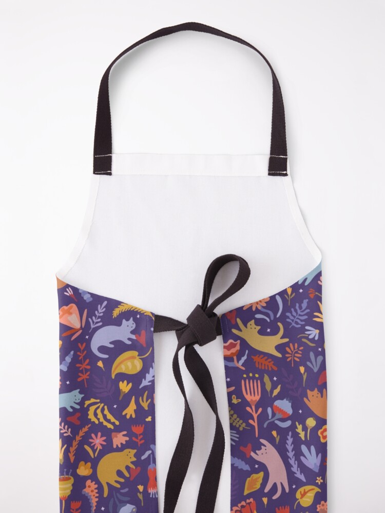 Alternate view of Candy Cats in the Magic Garden Apron