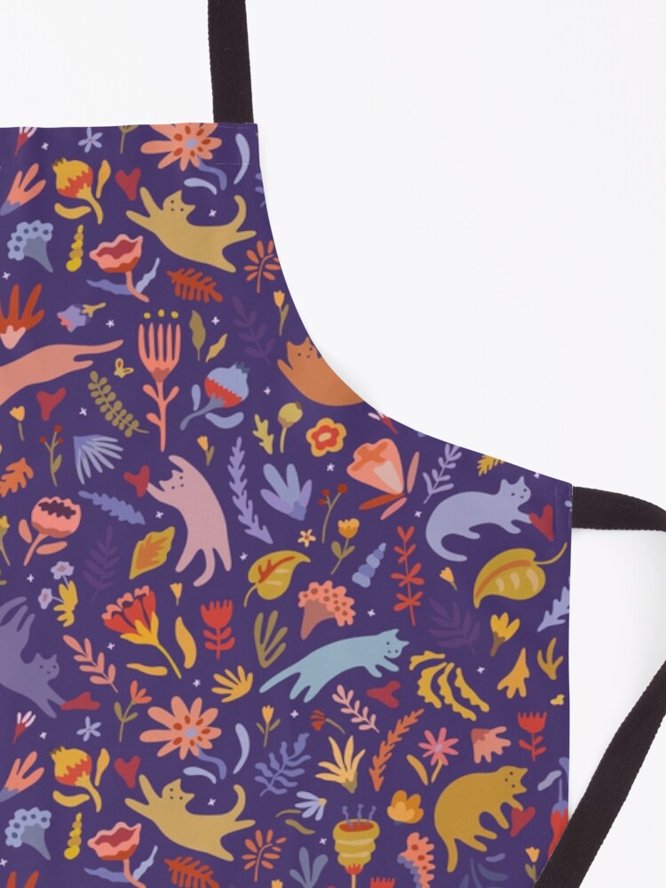 Alternate view of Candy Cats in the Magic Garden Apron