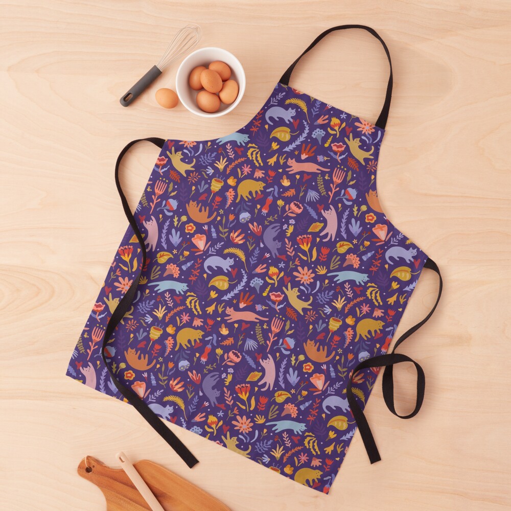 Candy Cats in the Magic Garden Apron