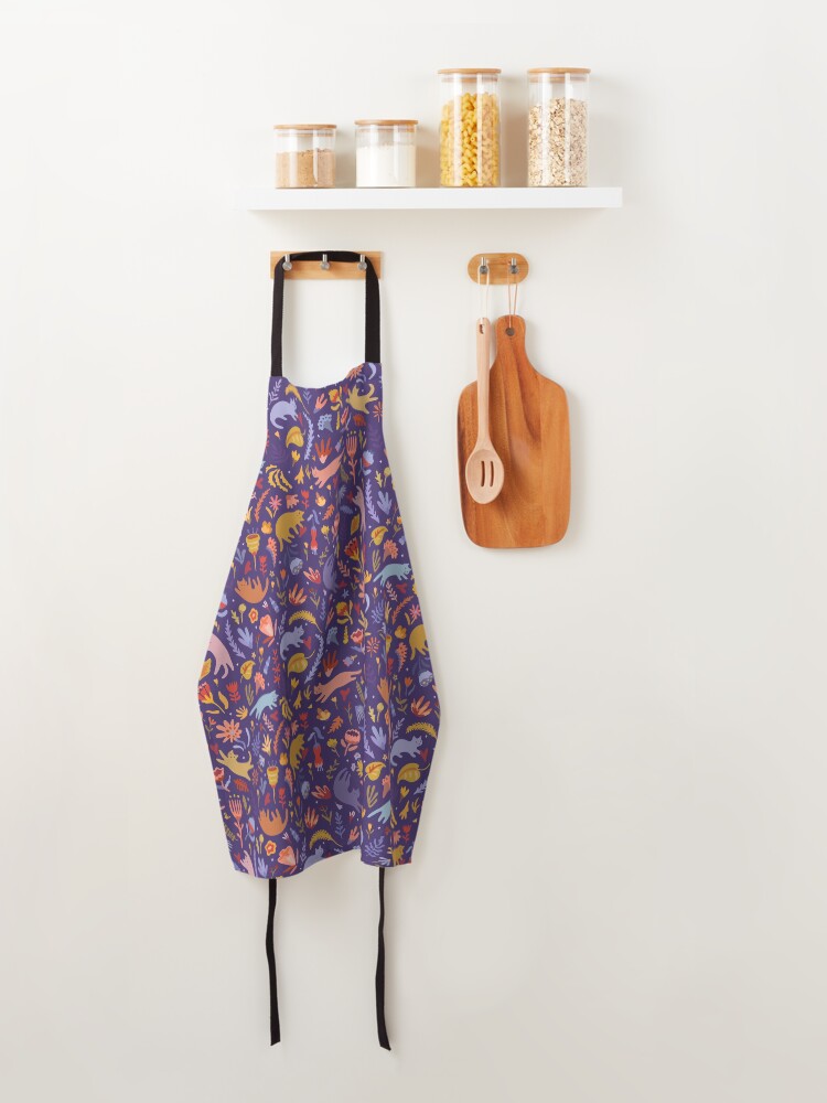 Alternate view of Candy Cats in the Magic Garden Apron