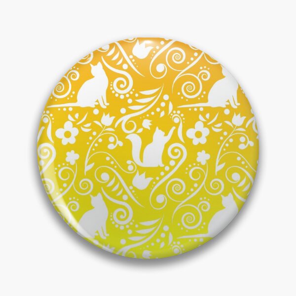 Item preview, Cat and Flowers - Orange & Lemon (Citrus Lover Collection) designed and sold by CreativityRoams.