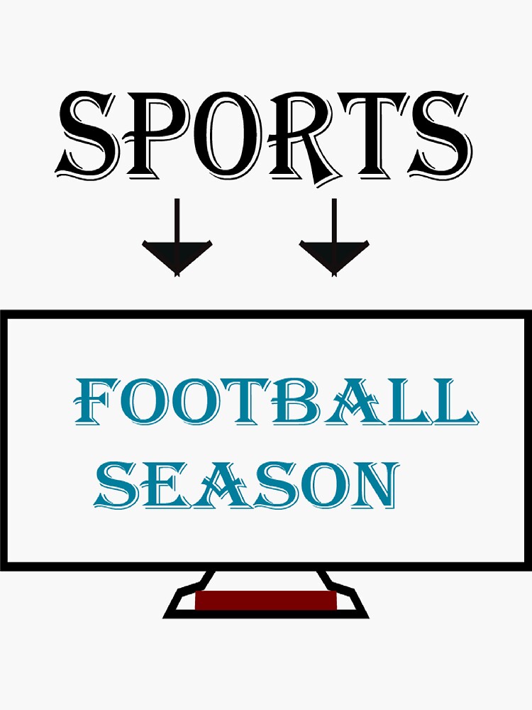 "Football Season" Sticker by Hammy97 Redbubble