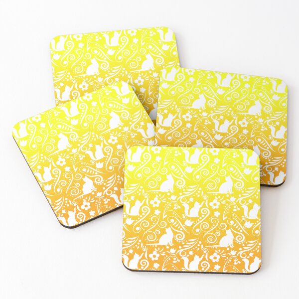 Item preview, Cat and Flowers - Orange & Lemon RS (Citrus Lover Collection) designed and sold by CreativityRoams.