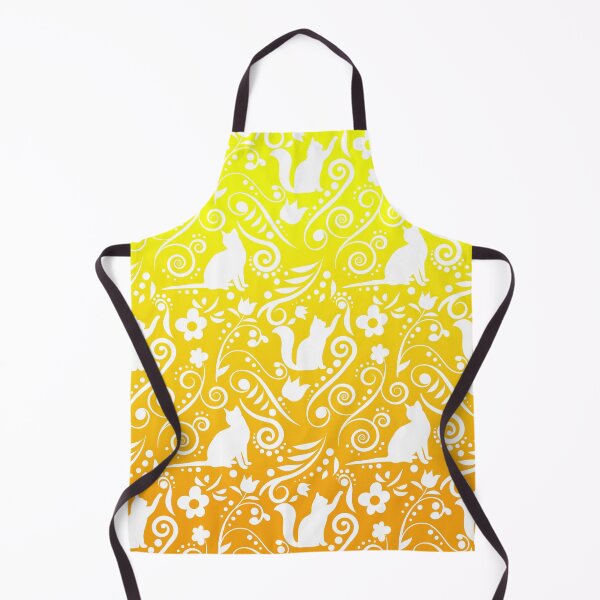 Item preview, Cat and Flowers - Orange & Lemon RS (Citrus Lover Collection) designed and sold by CreativityRoams.