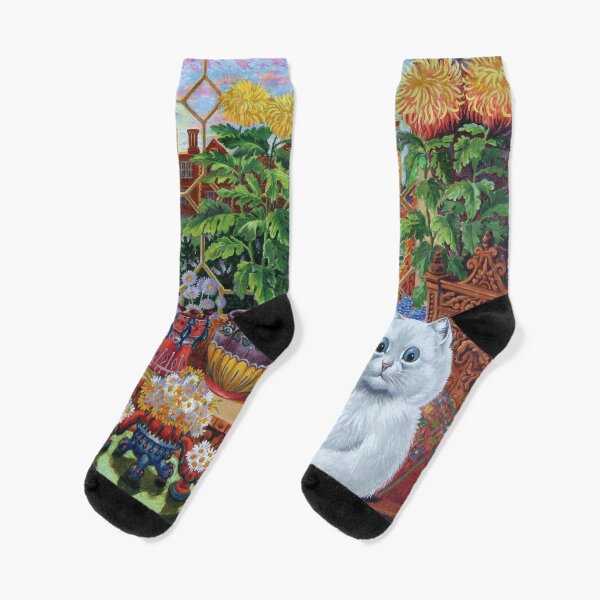 Master of Cat College by Louis Wain Socks