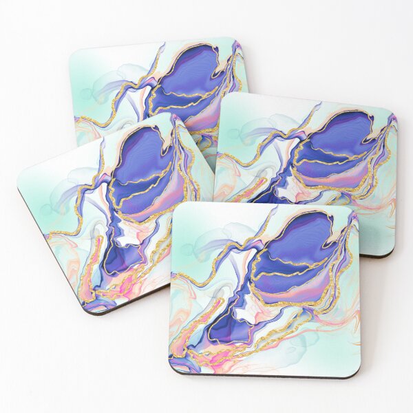 Item preview, Lavender Alcohol ink abstract- Purple and Teal designed and sold by Urvashi Patel.