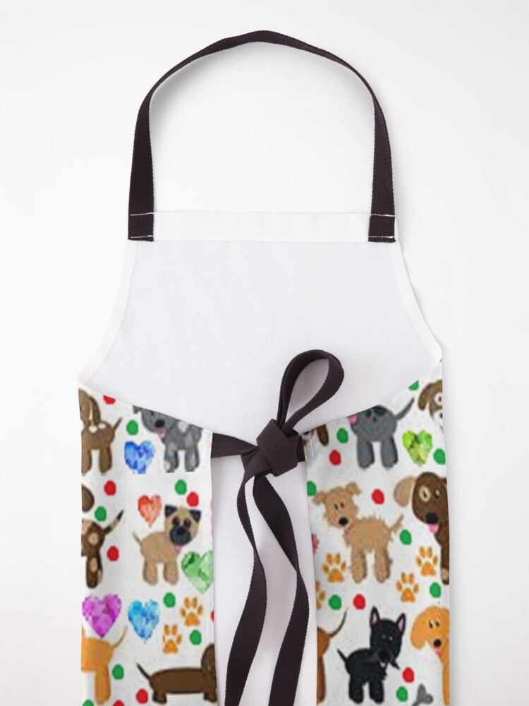Alternate view of Lovable dogs cute design Apron