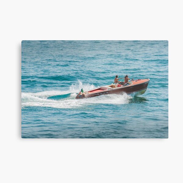 boat on the lago maggiore (003) Metal Print