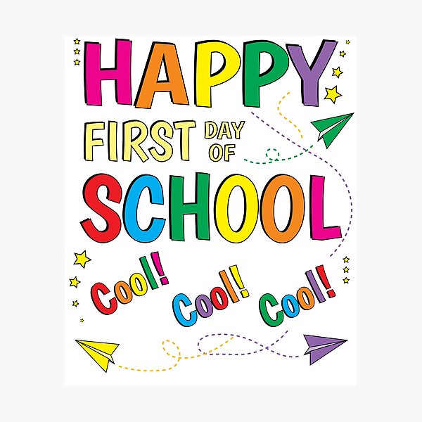 Item preview, Happy First Day Of School designed and sold by ZNOVANNA.