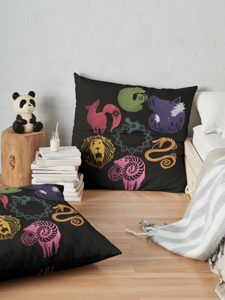 Alternate view of Seven deadly sins Floor Pillow