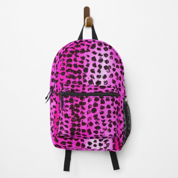 Item preview, Black Painted Spots on Pink Background designed and sold by KeksWorkroom.