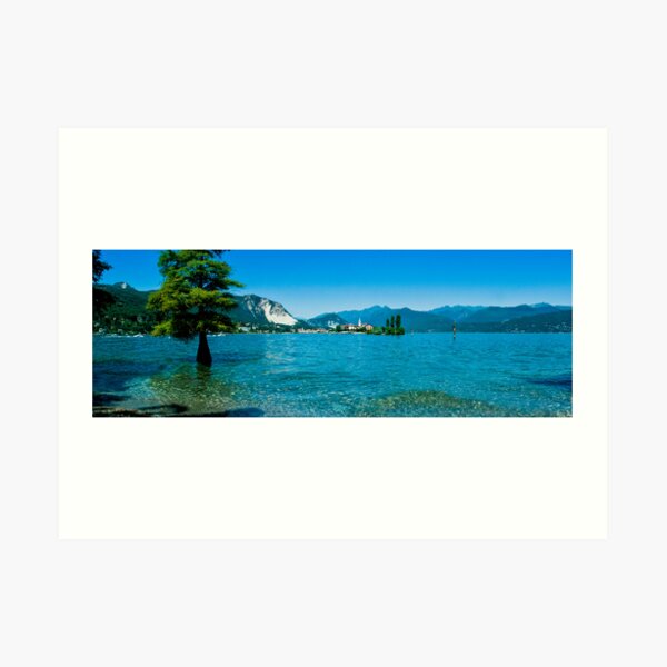 lago maggiore hdr, isola superiore o dei pescatori Art Print