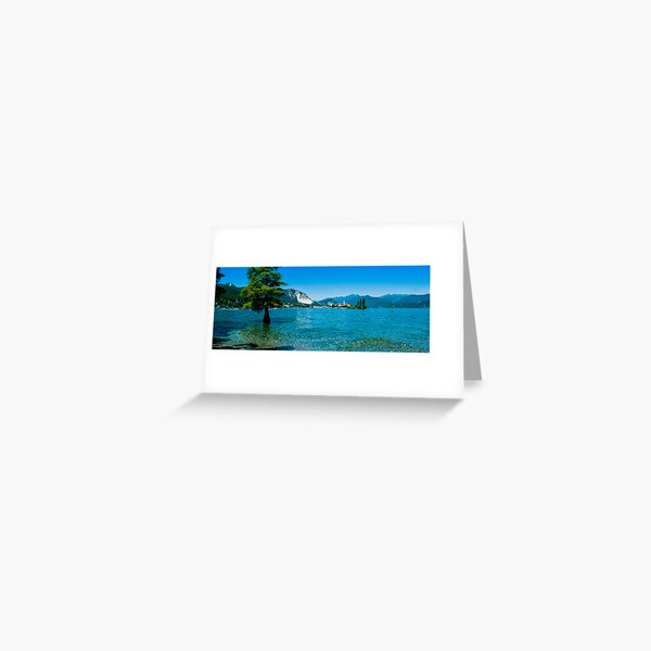 lago maggiore hdr, isola superiore o dei pescatori Greeting Card