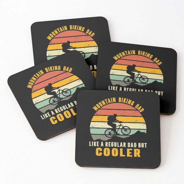 Item preview, mountain biking dad like a regular dad but cooler designed and sold by Art-of-amine.