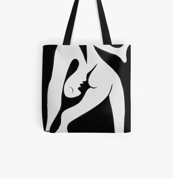 Picasso - Black and White #1 All Over Print Tote Bag