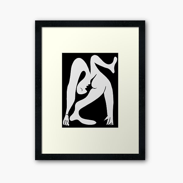 Picasso - Black and White #1 Framed Art Print