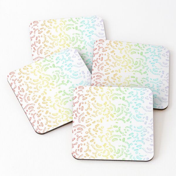 Item preview, Microbiology cute rainbow bacteria designed and sold by Sarahgranchelli.