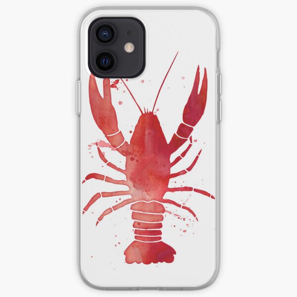Watercolor Red Lobster iPhone Soft Case