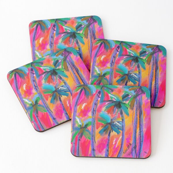 Item preview, Colorful Palm Trees designed and sold by Rebeccartist.
