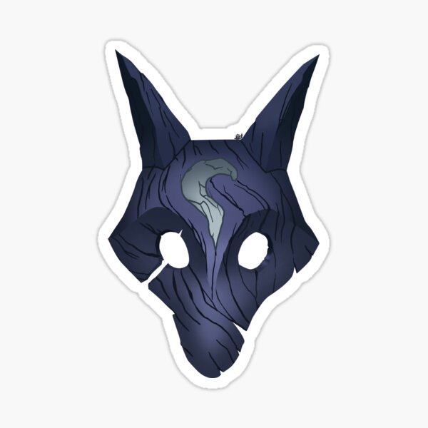 wolf's mask Sticker