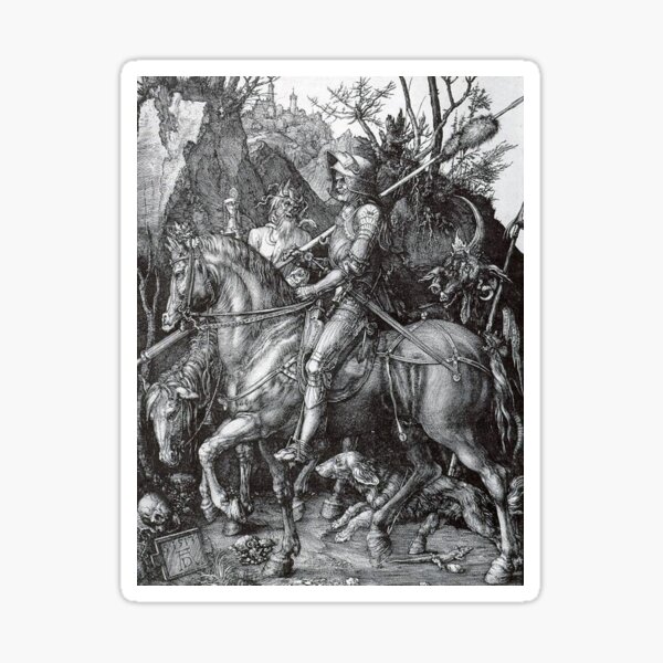Item preview, Knight, Death and the Devil - Albrecht Durer - c1513 designed and sold by CrankyOldDude.