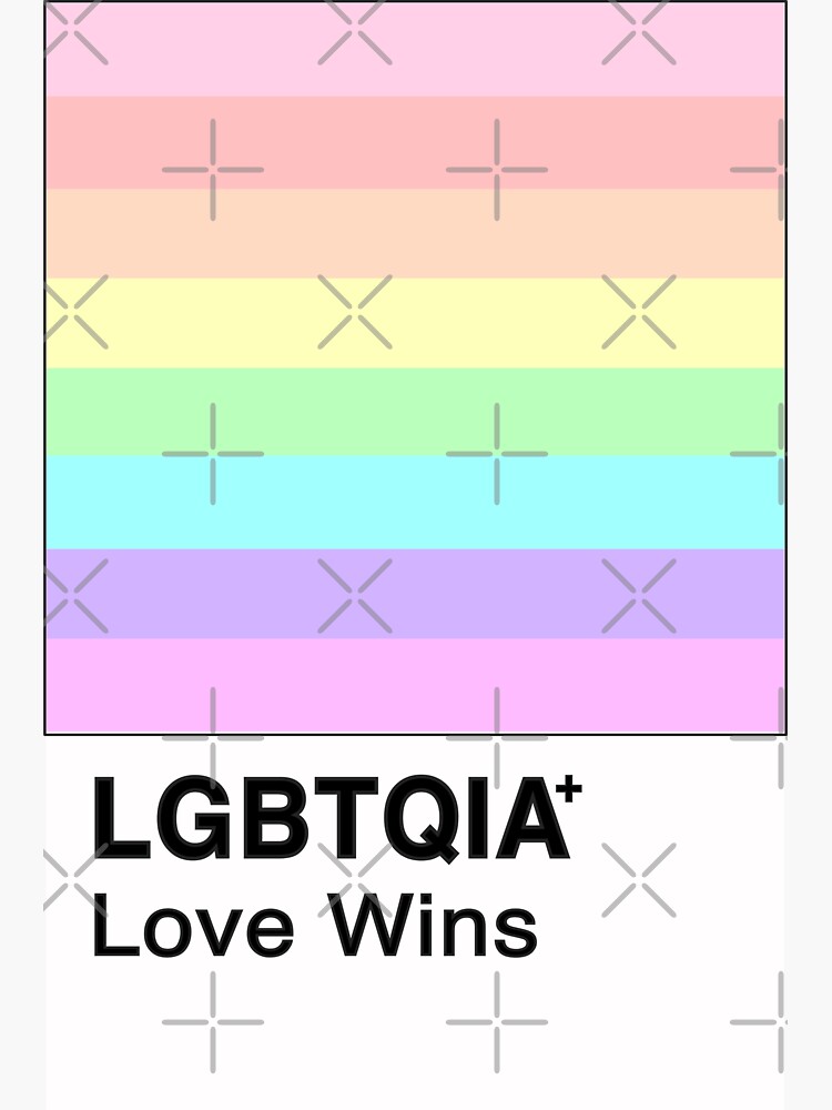 Lgbtqia Love Wins Pastel Rainbow Sticker For Sale By Aydapadi Redbubble 1683