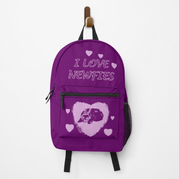 Item preview, I Love Newfies Heart Purple designed and sold by Moonyflower.