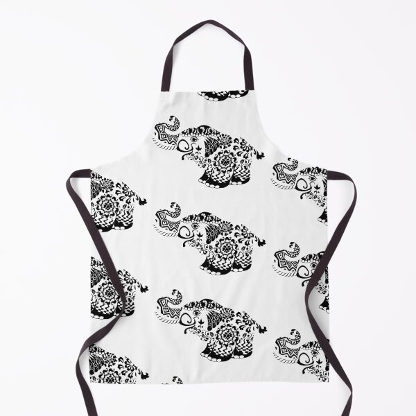 Item preview, Black and white Indian Elephant Illustration designed and sold by AABUZ.
