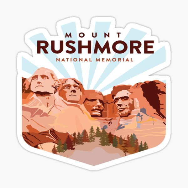Mount Rushmore Travel Sticker
