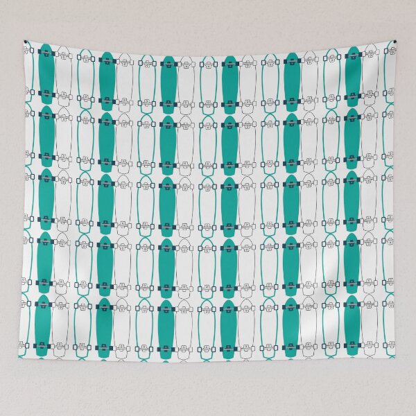 Item preview, 3 Skateboards White and Teal designed and sold by MUZA9.