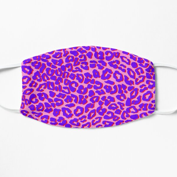 Pink leopard print mask