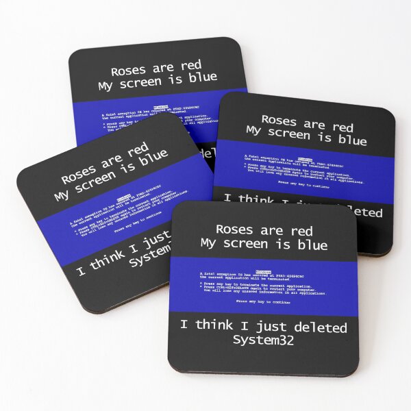 Item preview, Roses are red, I deleted System 32 (FUNNY!) designed and sold by Combat Design.