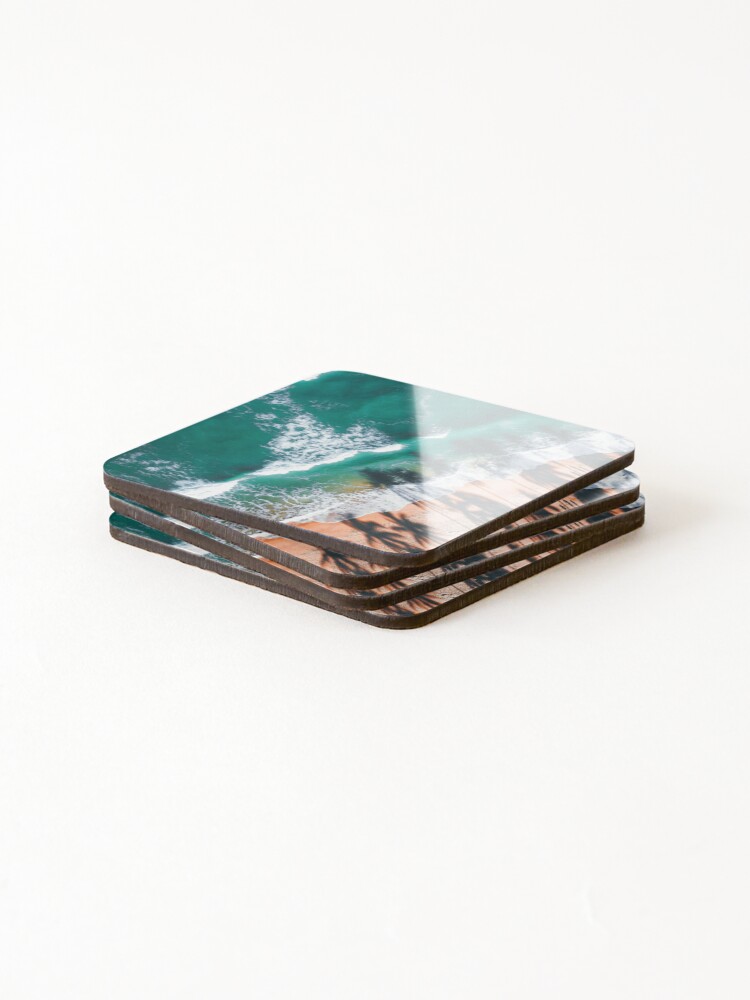 Thumbnail 4 of 5, Coasters (Set of 4), Beautiful beach designed and sold by Basic310.